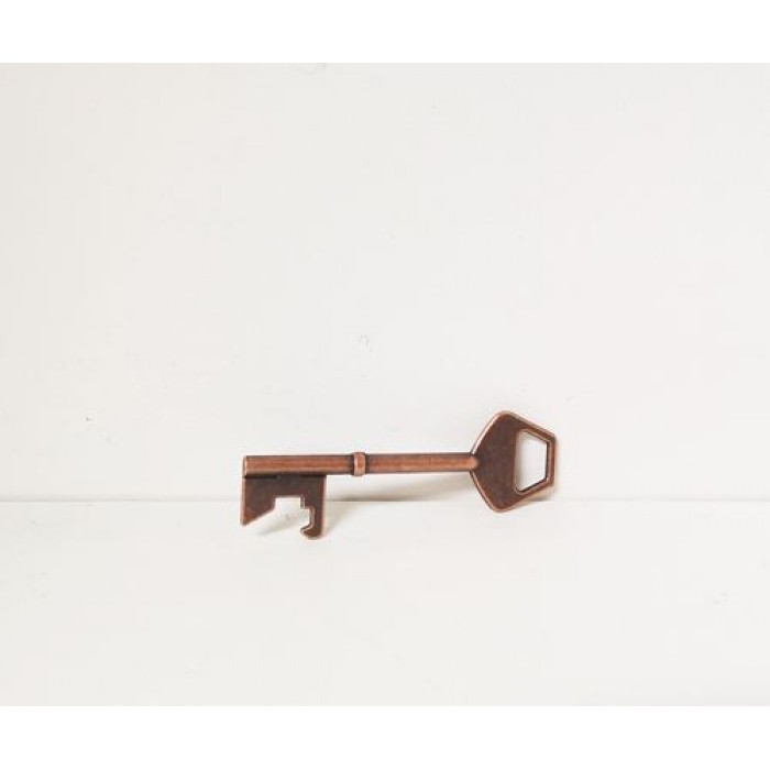 Ouvre-bouteille en forme de clé acier bronze